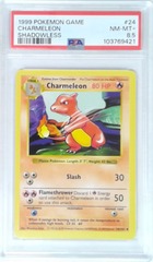V1994: 1999: Charmeleon: 24/102: Shadowless: Game: PSA: 8.5: NM-MT+: 103769421